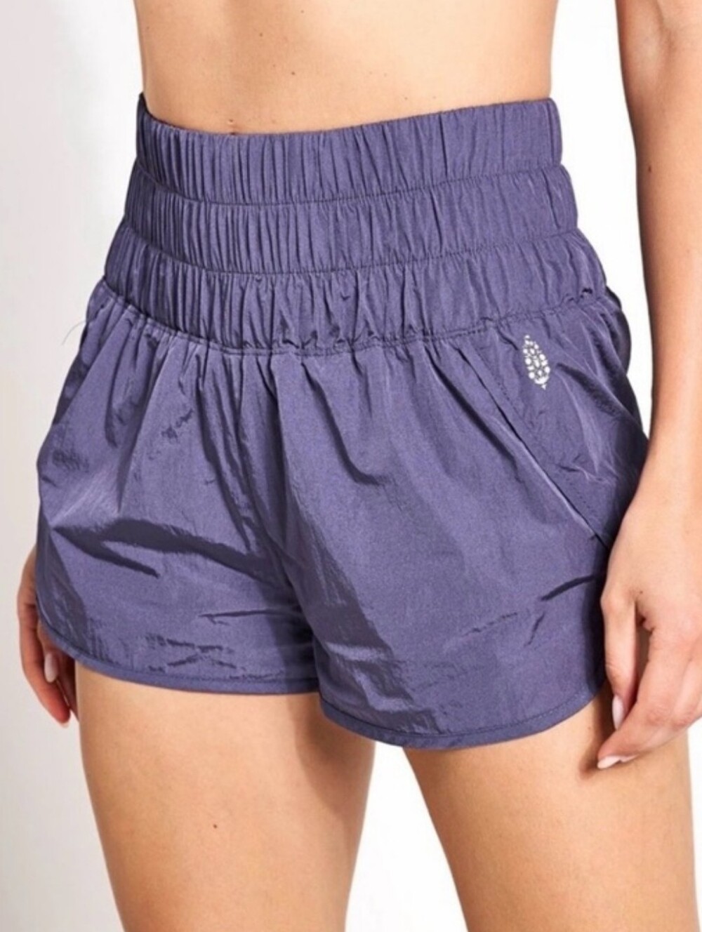 FREE PEOPLE The Way Home Activewear Short In Purple Gym Yoga Running Size M